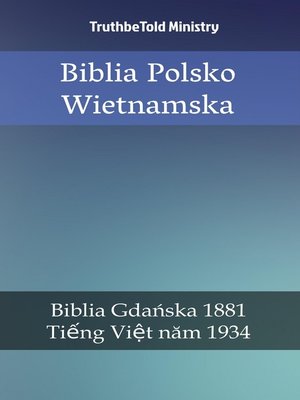 cover image of Biblia Polsko Wietnamska